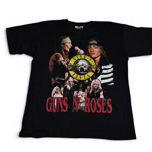 Vintage 90s 00s Guns N Roses European Parking Lot Boot Band T-Shirt XL Axl Rose